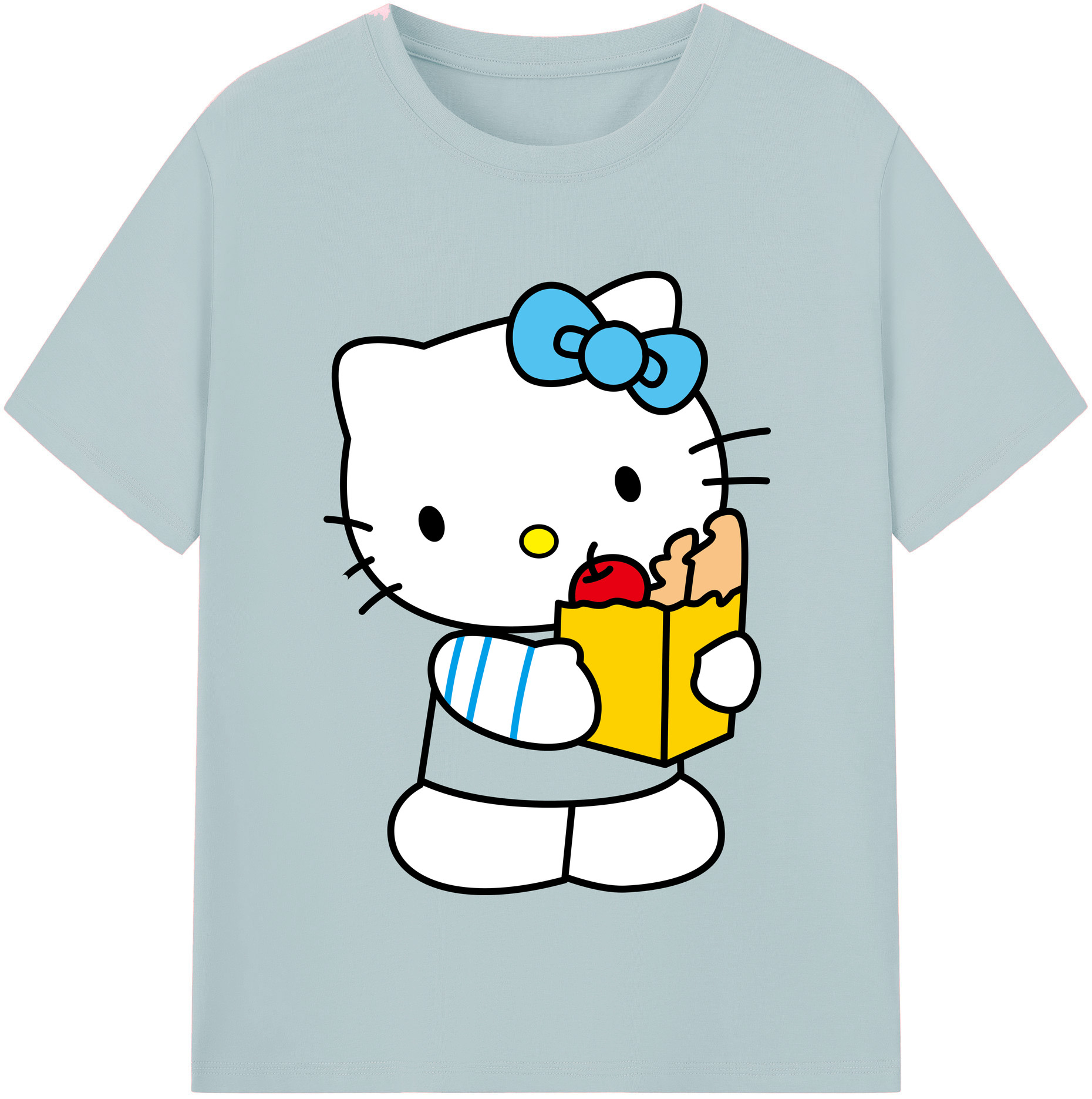 （画像用） Hello Kitty ハローキティ 綿100％半袖Tシャツ（フロントプリント）